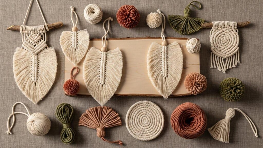 Ozdoby choinkowe DIY w stylu boho