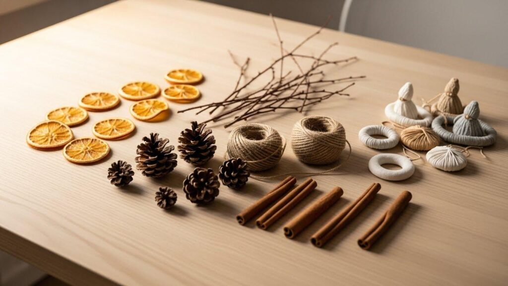 Naturalne ozdoby choinkowe DIY