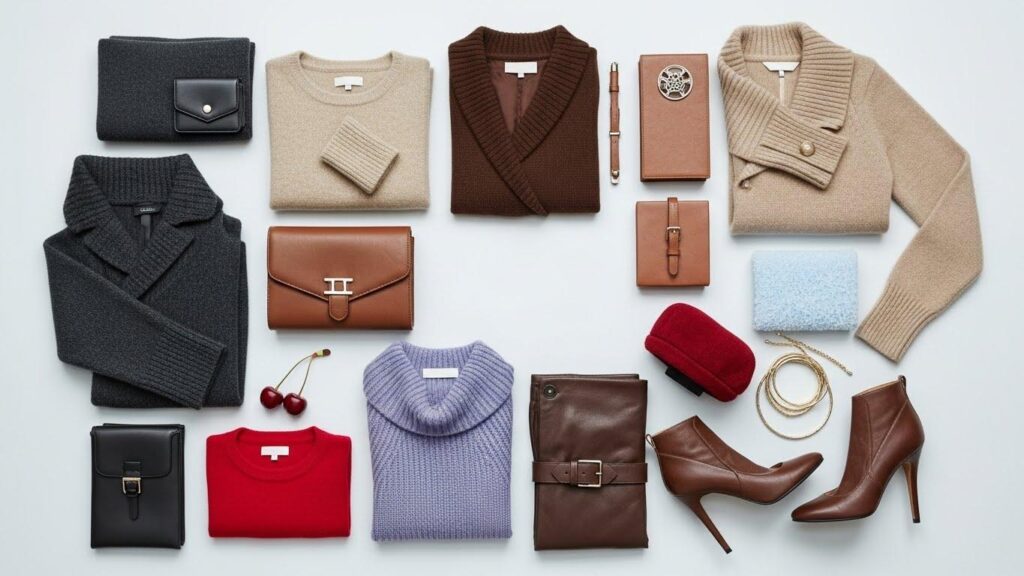 Ubrania i dodatki w kolorach zimy 2026