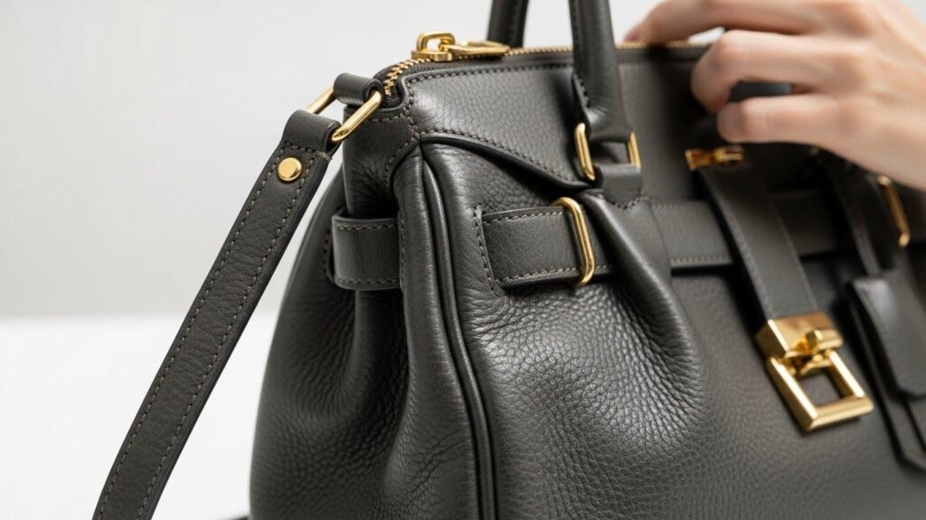 Elegancka skórzana torebka