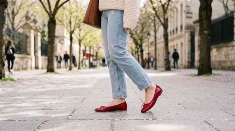 Jak nosić baleriny, żeby nie wyglądać nudno? Modne inspiracje na wiosnę