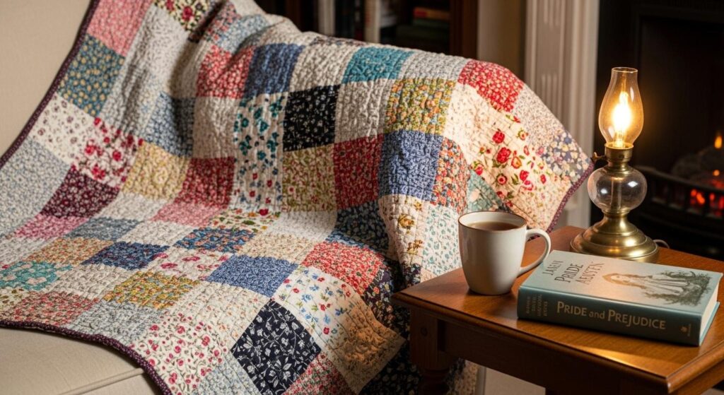 Gotowy patchworkowy koc