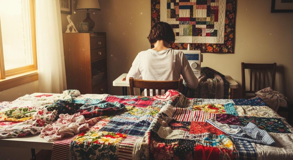 Szycie koca patchworkowego