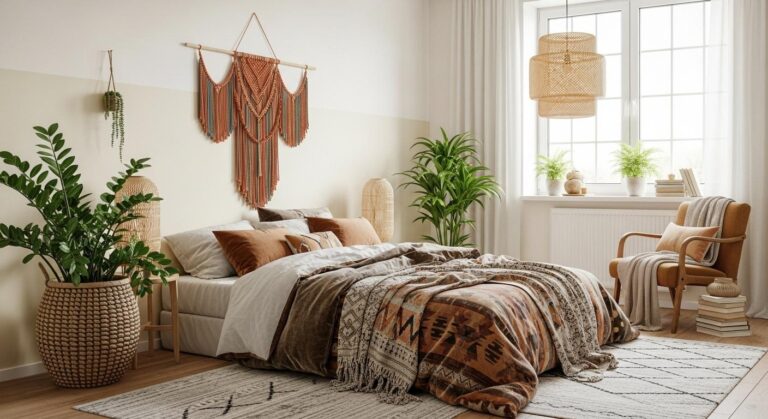 Jak urządzić sypialnię w stylu boho? 5 kluczowych elementów