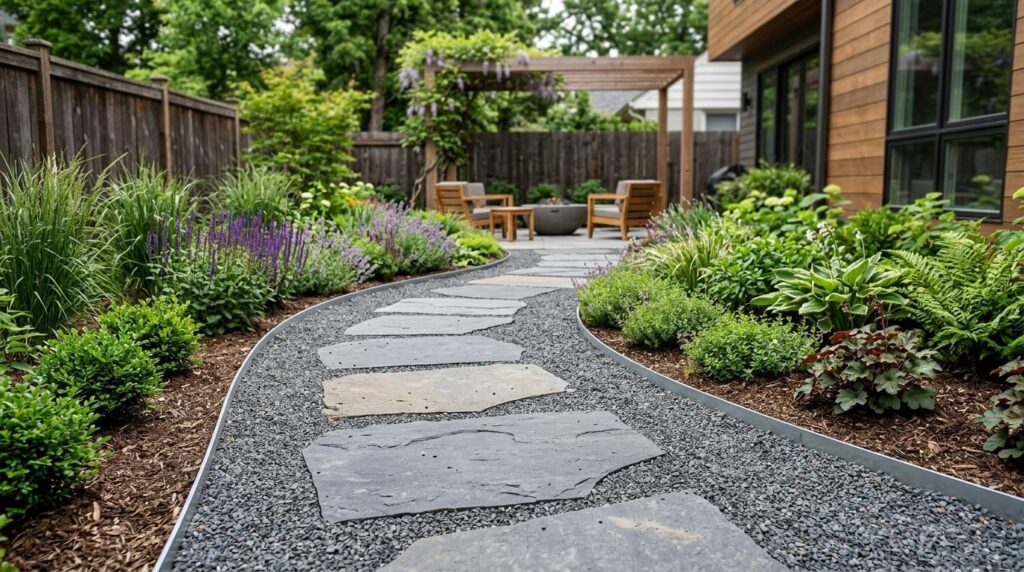 Nowoczesna ścieżka ogrodowa DIY