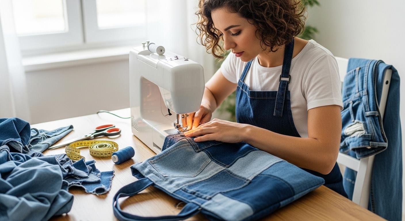 Upcykling starych jeansów – jak zrobić torbę, organizer lub plecak?