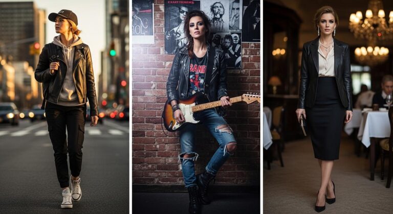Jak nosić skórzaną kurtkę? Stylizacje rockowe, miejskie i eleganckie
