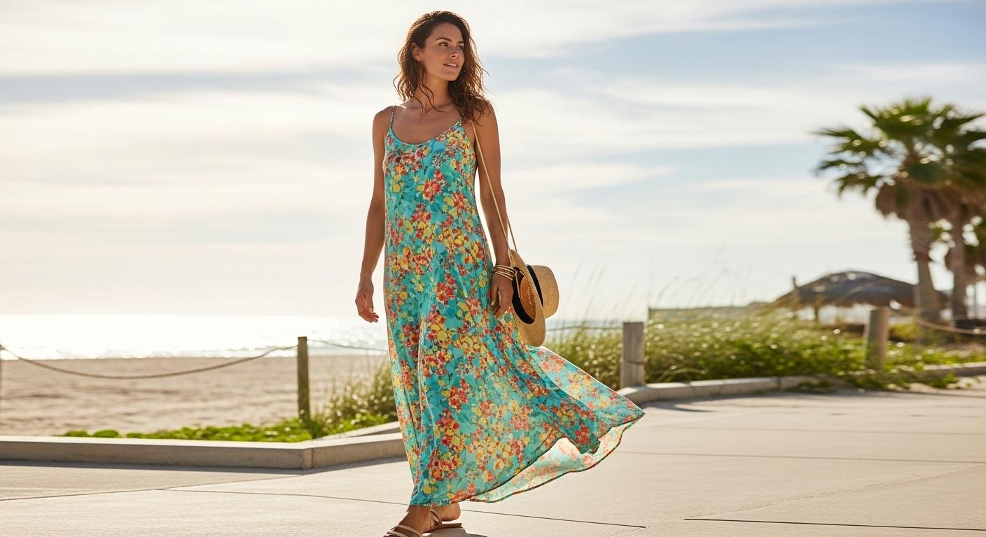 Jak nosić sukienkę maxi latem? Stylizacje od plaży po miasto