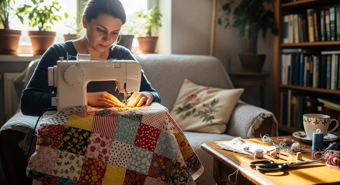 Jak uszyć patchworkowy koc z resztek materiałów?