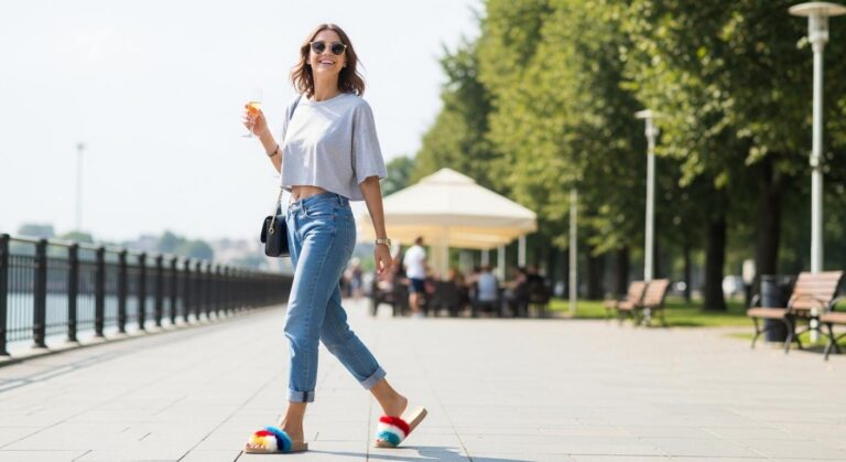 Jak nosić klapki z futerkiem? Stylizacje z przymrużeniem oka (i luzem!)