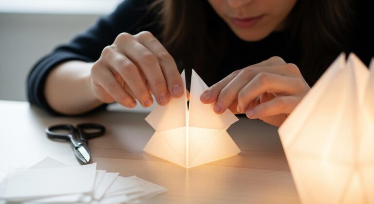 Jak zrobić lampę origami z papieru ryżowego? Dekoracja DIY do wnętrza