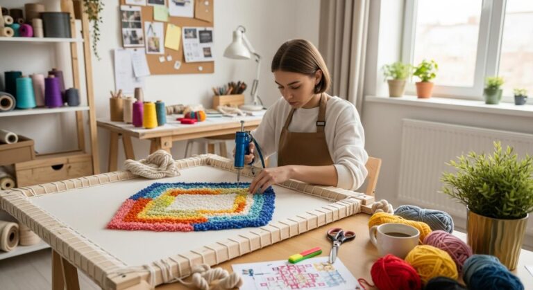Jak zrobić tuftowany dywan DIY? Przewodnik dla początkujących