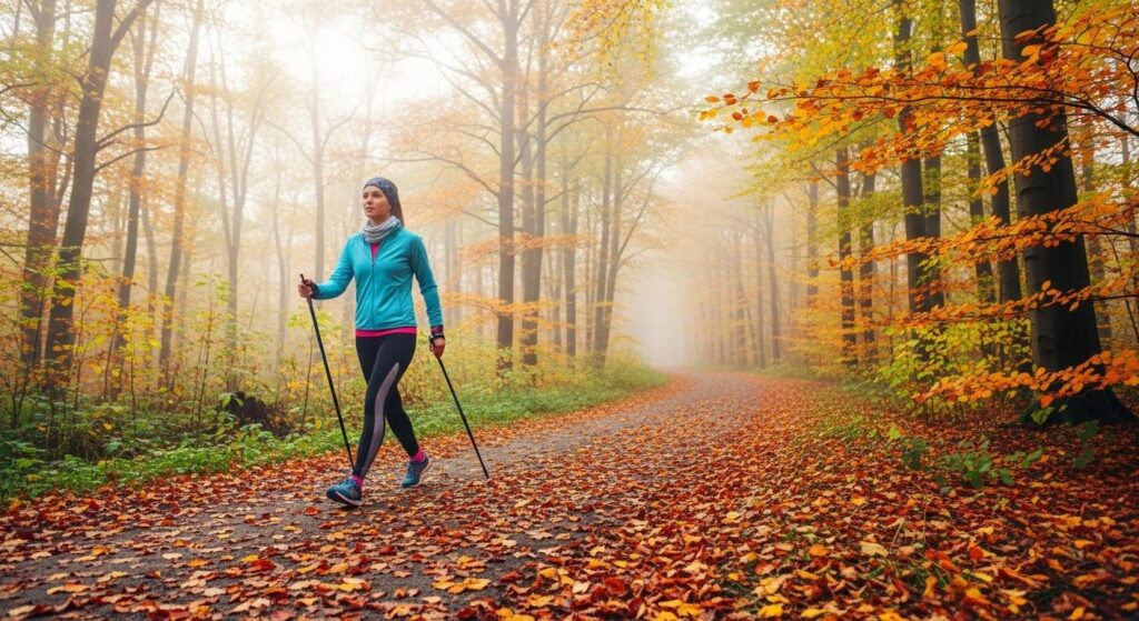Spacer po jesiennym lesie