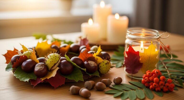 Jesienne DIY z natury – co można stworzyć z kasztanów, żołędzi i liści?