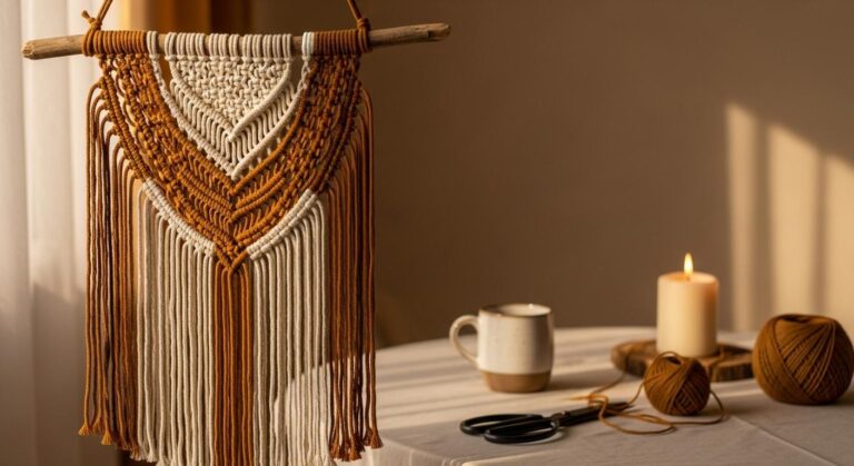 Makrama w jesiennym wydaniu – pomysły na dekoracje z ciepłych sznurków
