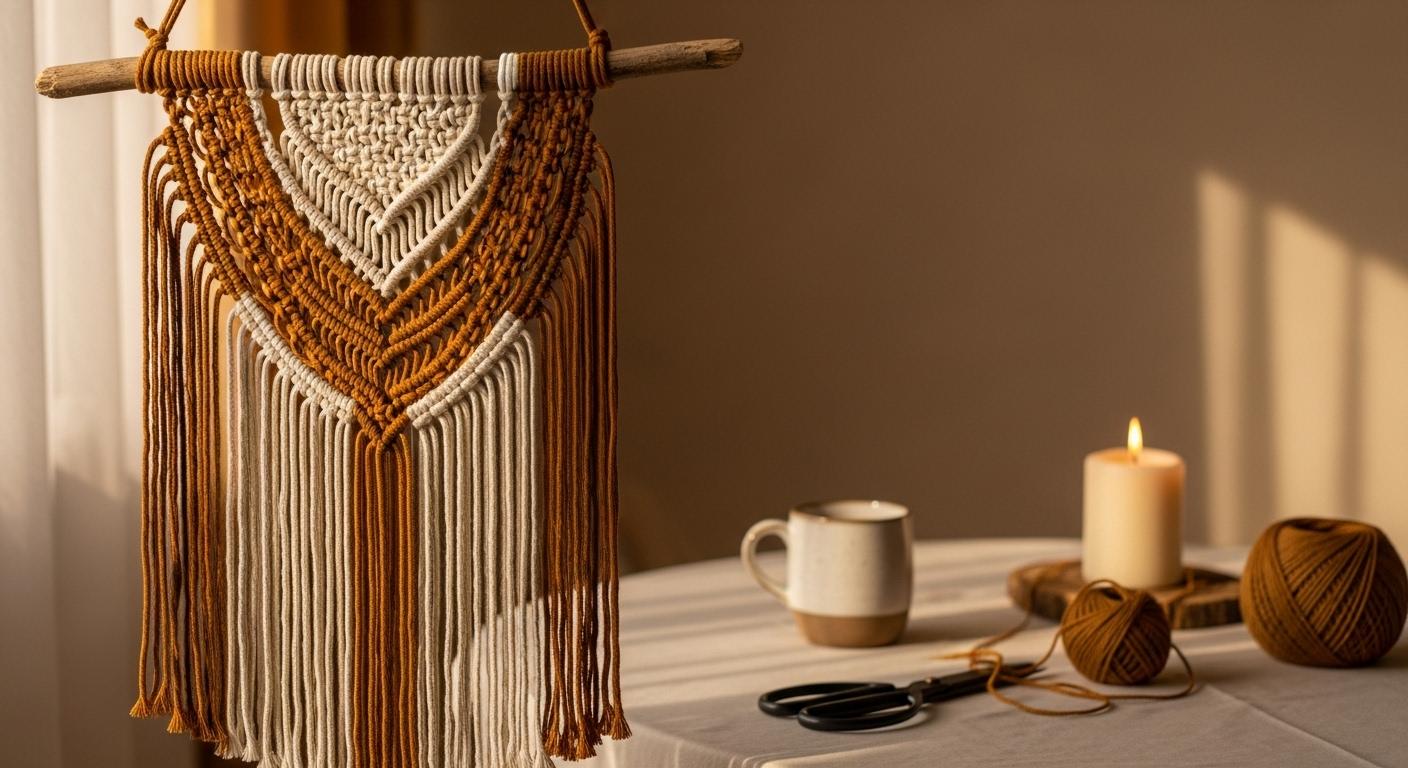 Makrama w jesiennym wydaniu – pomysły na dekoracje z ciepłych sznurków