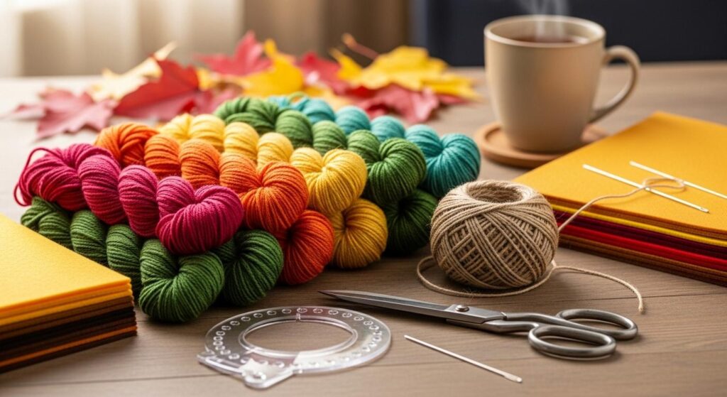 Materiały potrzebne do stworzenia girlandy