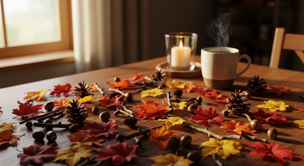 Materiały do tworzenia jesiennych ozdób