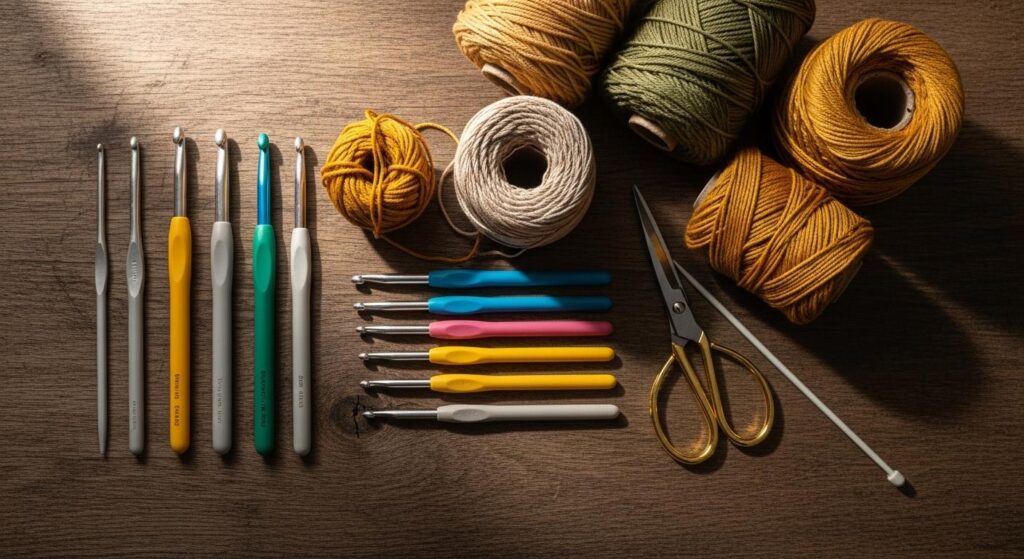 Niezbędne materiały do szydełkowania