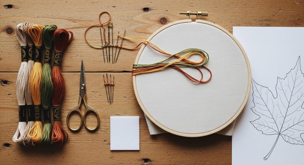 Zestaw materiałów do haftowania