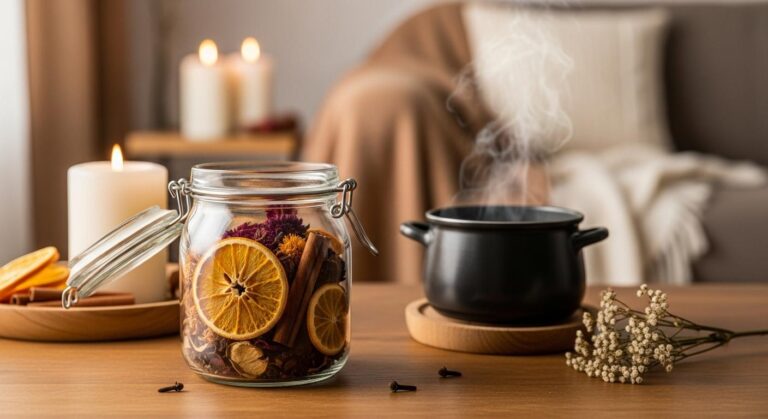 Jesienny potpourri i simmer pot: naturalne mieszanki zapachowe DIY do domu