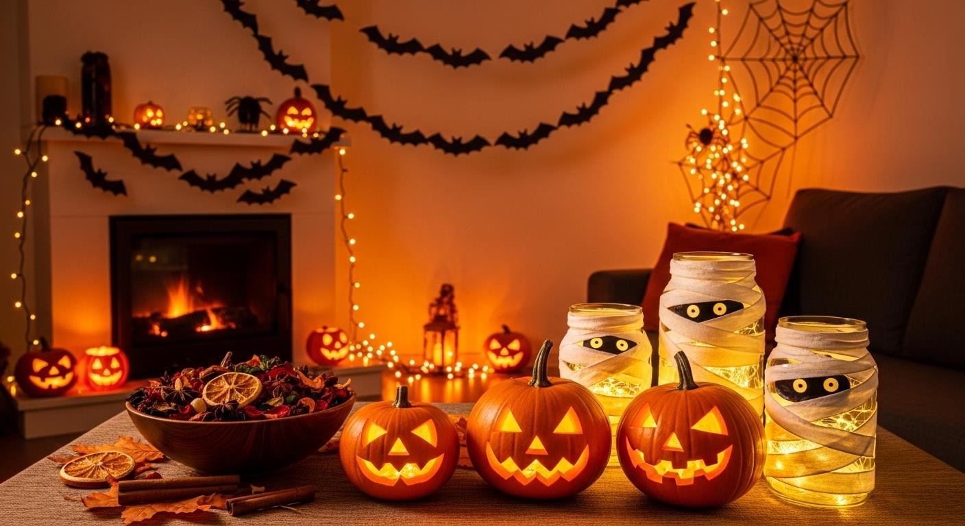 Jak przygotować dom na Halloween – ozdoby, światła i zapachy DIY