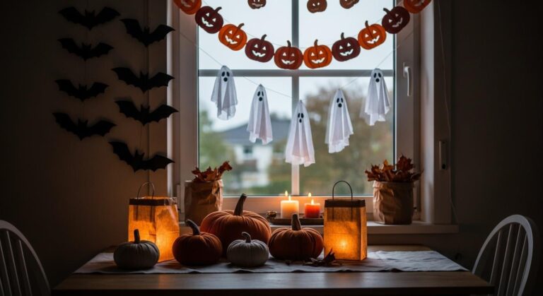 Halloweenowe ozdoby do domu – pomysły na dekoracje z papieru i tkanin