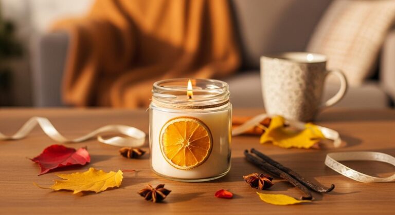 Świece zapachowe o jesiennym aromacie – jak zrobić je samodzielnie w domu?