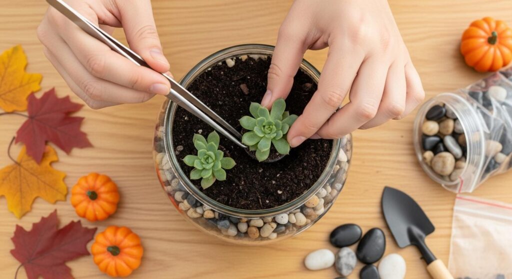 Tworzenie mini ogródka z sukulentami