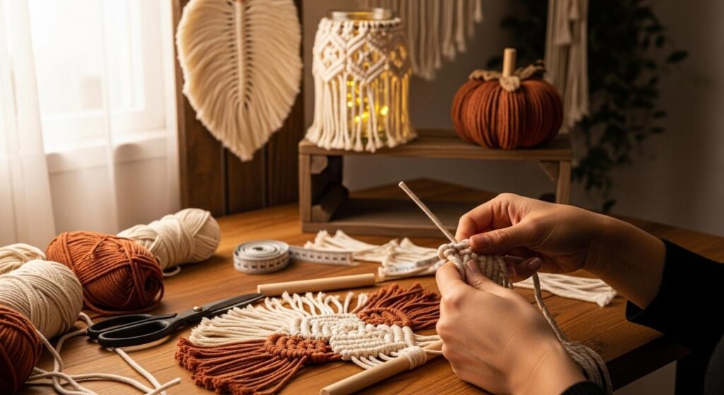 Tworzenie jesiennych makram