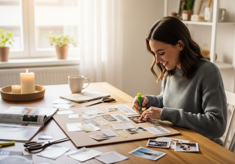 Noworoczny vision board DIY – jak stworzyć tablicę marzeń i planów na 2026 rok?