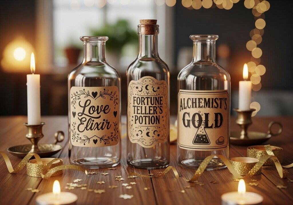 Butelki z etykietami DIY