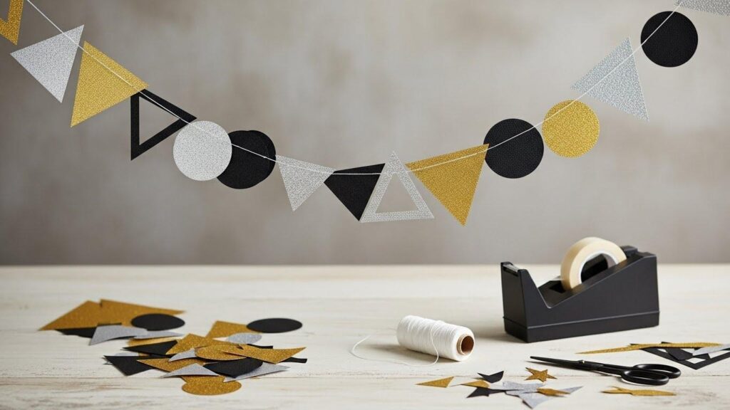 Girlanda DIY na sylwestra