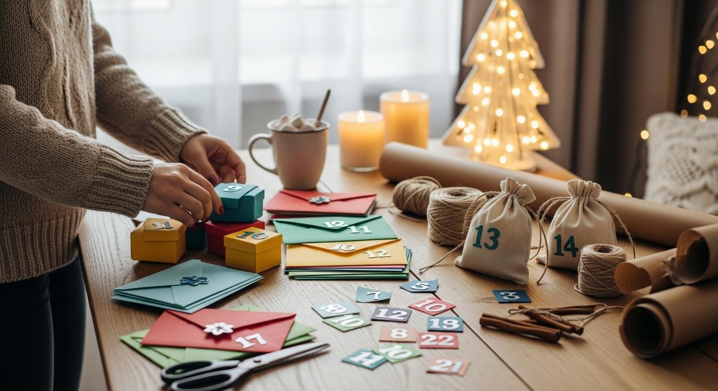 Kalendarz adwentowy DIY – 10 formatów + pomysły na „okienka”