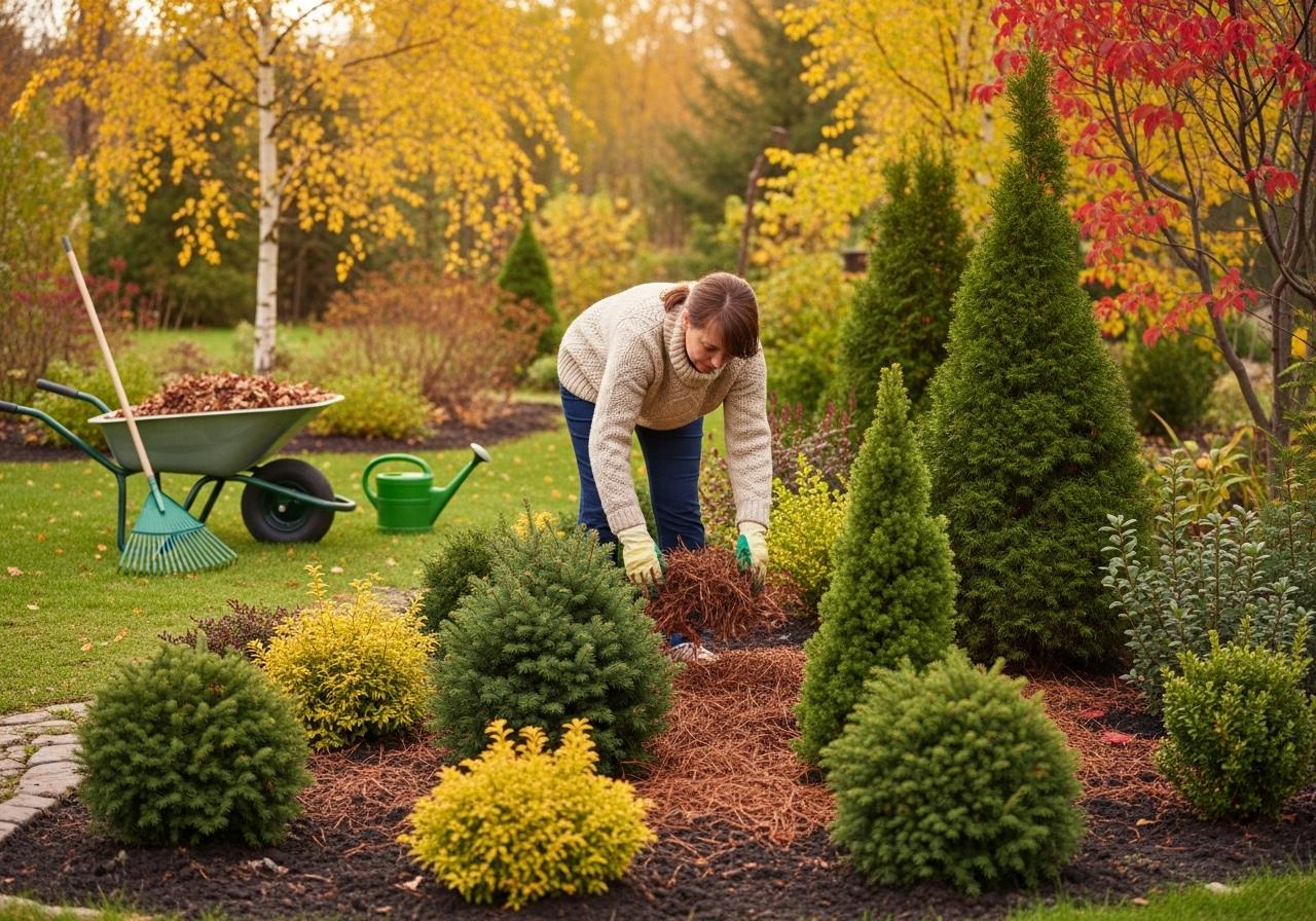 Jak przygotować ogród na zimowy odpoczynek – podlewanie, przycinanie i ściółkowanie