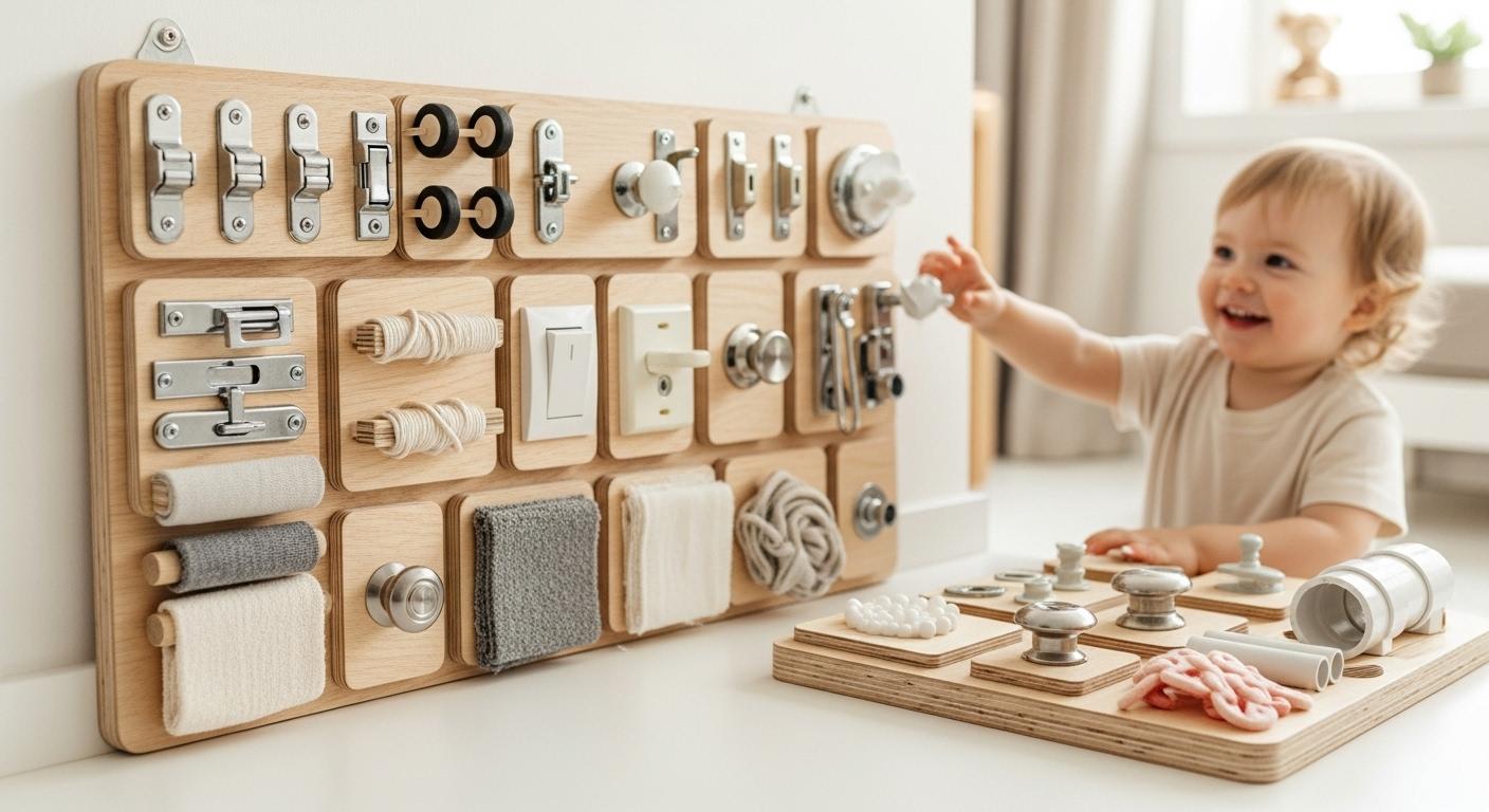 Tablica manipulacyjna DIY dla dziecka – jak ją zrobić bezpiecznie i tanio?